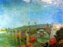 El puente del Sena en Asnières 1887