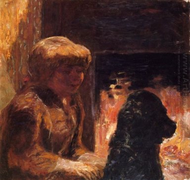 Femme avec un chien alias Marthe Bonnard et son chien 1906