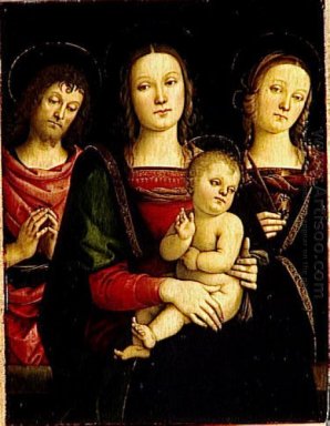 Virgin And Child Between Sts John The Baptist And Catherine