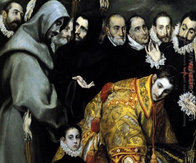 De begrafenis van de Graaf van Orgaz (detail 5) 1586-88