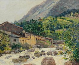 The Village On The River Bozel 1914