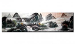 Waterfall and moutains - Chinese Painting