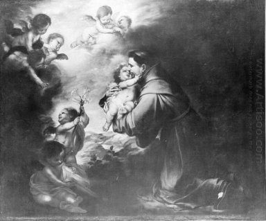 Saint Antoine de Padoue adorer l\'Enfant