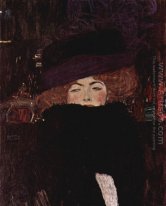 Lady With Hat And Feather Boa