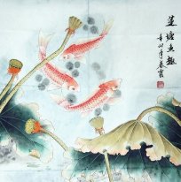 Fish&Lotus - Chinese Painting