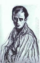 Portret van Mikhail Fokin 1909