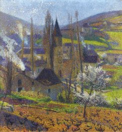 Labastide in Spring behind the Presbytere