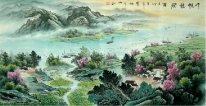 Montagnes et rivière - peinture chinoise