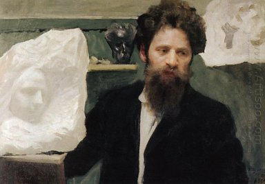 Retrato del escultor N L Aronson 1904