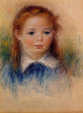 Stående av en liten flicka 1880