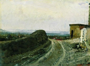 The Road Dari Montmartre Di Paris 1876