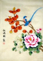 Oiseaux et fleurs - Peinture chinoise