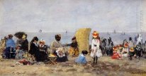 Strandtafereel Trouville 1881