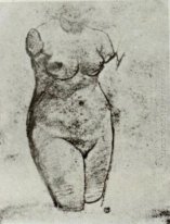 Gipsen Torso Van Een Vrouw 1886