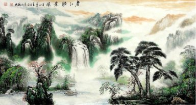 Paisagem com água - pintura chinesa