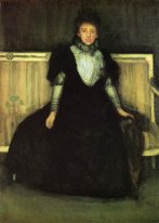 Grön och violett Porträtt av Fru Walter Sickert 1886