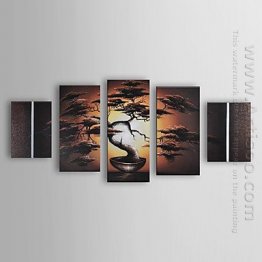 Hand Painted Oil Painting Landscape - Set of 5 1211-LS0231