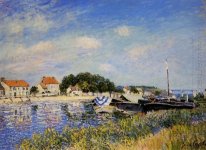 banks of the loing at saint mammes 1885 1