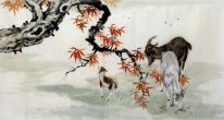 Schaf-Sanyangkaitai - Chinesische Malerei