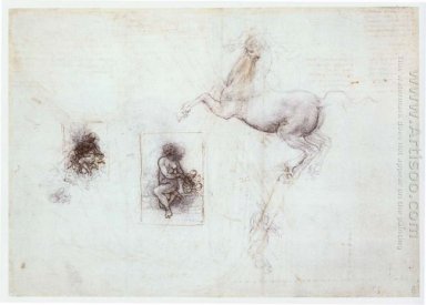 Studi Of Leda Dan A Horse