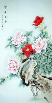 Pivoine & Birds - Peinture chinoise