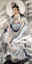 Guanshiyin Bodhisattva - Chinesische Malerei