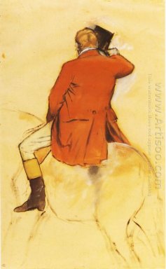 rider dans un manteau rouge 1868