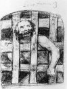 Lunatic Behind Bars 1828