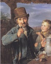 Der Tagelöhner mit seinem Sohn
