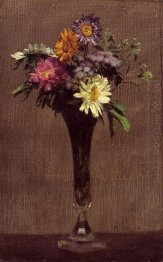 Daisies And Dahlias 1872