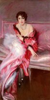 Porträt von Madame Juillard In Red 1912