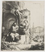 Christ And The Woman Of Samaria Among Ruins 1634