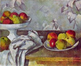 Still Life With Apples And Fruit Bowl 1882