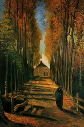 Avenue Of Poplars At Sunset 1884 1