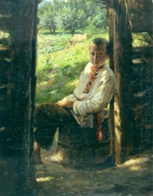 Portrait du jeune garçon ukrainien