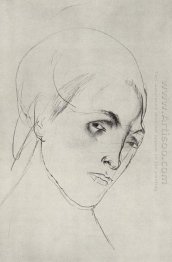 Sketch Of A Woman S Head To The Picture Mother 1911