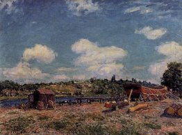 boatyard at saint mammes 1885 boatyard at saint mammes 1885