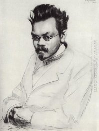 Portrait Of The Writer A M Remizov 1907