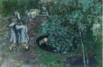 Children Playing In A Garden 1899