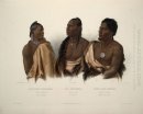 A Missouri Indien, un Oto indiennes et du chef de la Puncas, pl