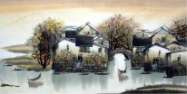 House, River - Peinture chinoise