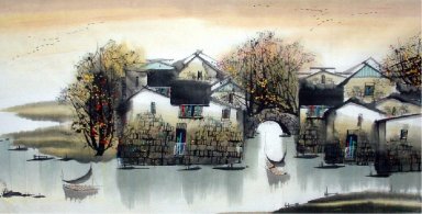 Casa, River - pittura cinese