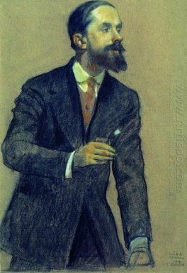 Portrait d\'Ivan Bilibine 1914