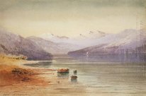 Lago da montanha suíça 1864