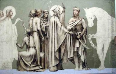 Fresco For The Decoration Of The Pantheon Saints