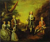Den Ashley Och Popple Family 1730