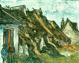 Thatched Cottages In Chaponval Auvers Sur Oise 1890