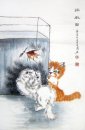 Cat - Peinture chinoise