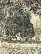 Public Garden With Fence 1888