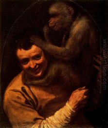 man with monkey 1591